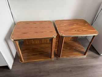 Wood Side Tables– Set of 2