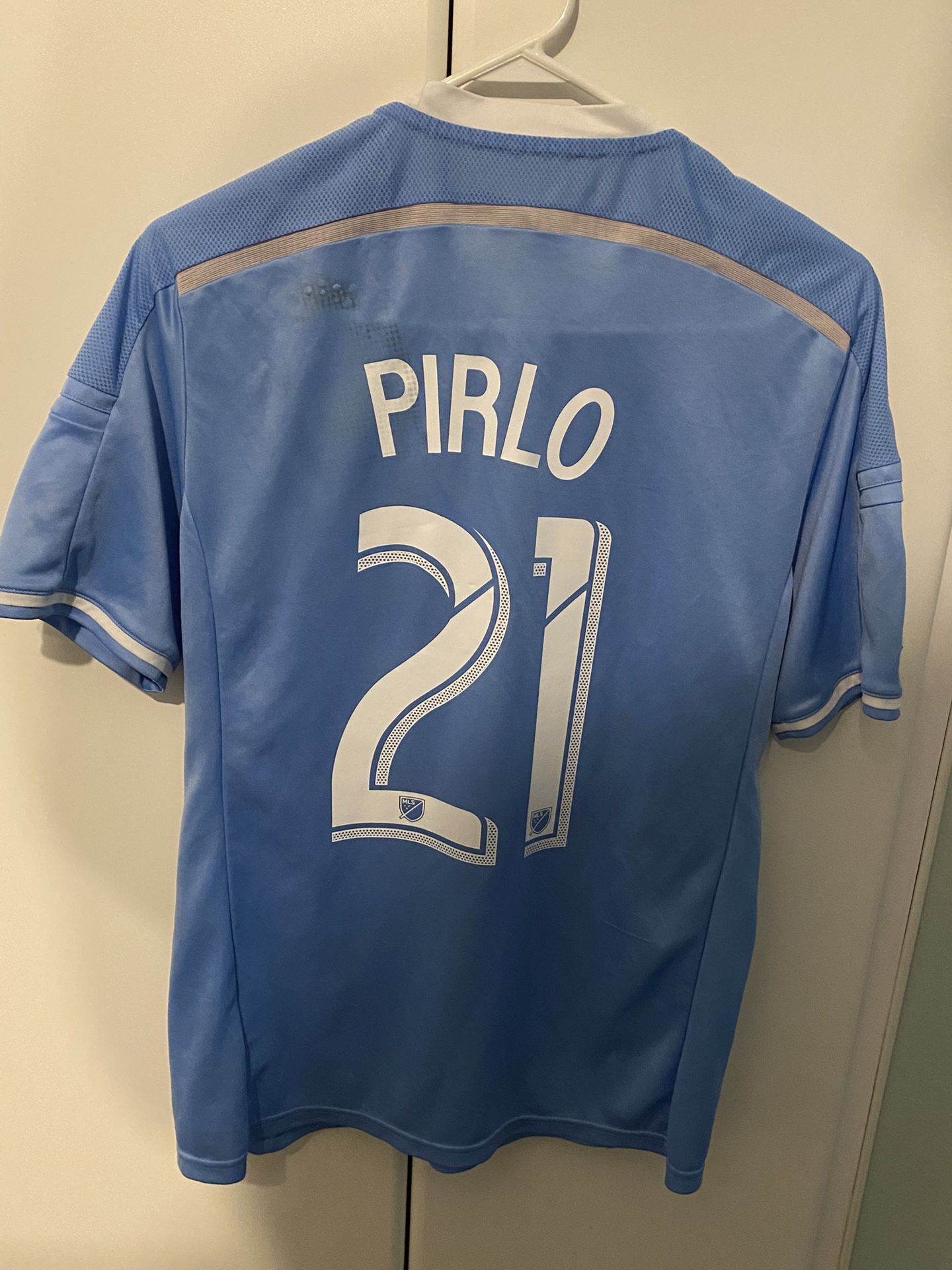 Andrea Pirlo New York City FC NYCFC Adidas Soccer Jersey Large 2015 Men Adult L