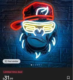 Gorilla Neon Sign