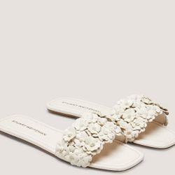 Stuart Weitzman Meadow Slide In Seashell