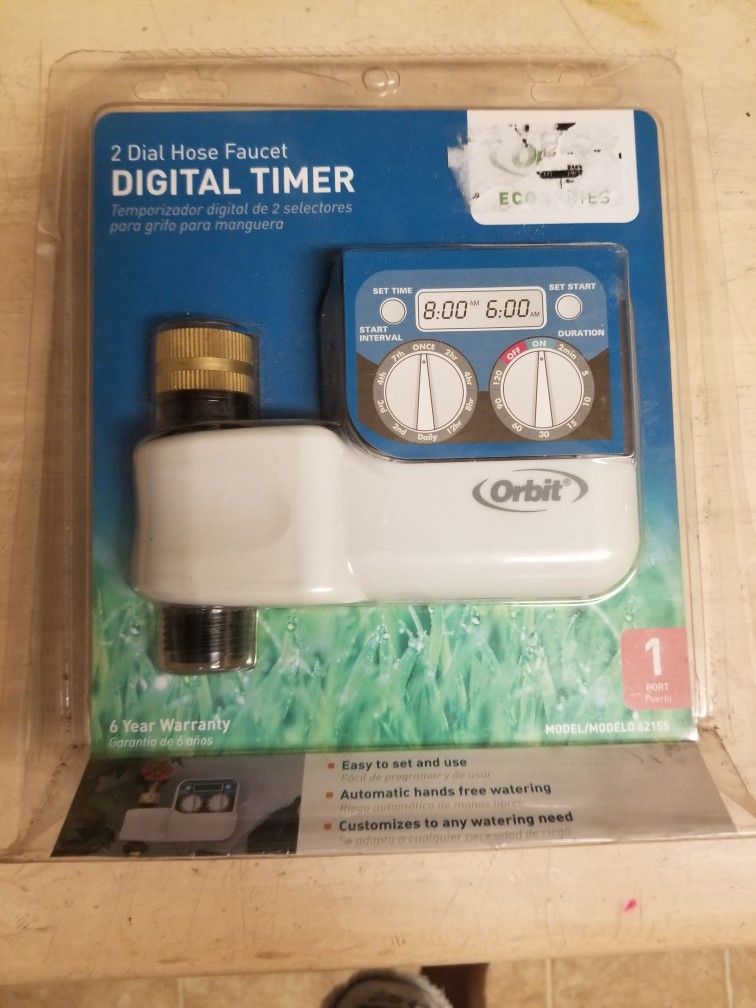 Orbit # 62155 1-Program Digital Hose End Timer NEW