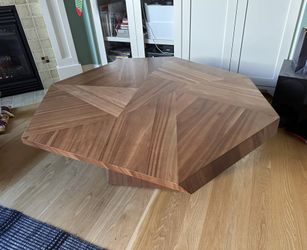 Wooden Geometric Coffee Table