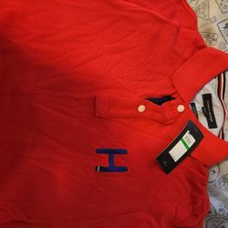 Brand New Tommy hilfiger Red Polo Size Large