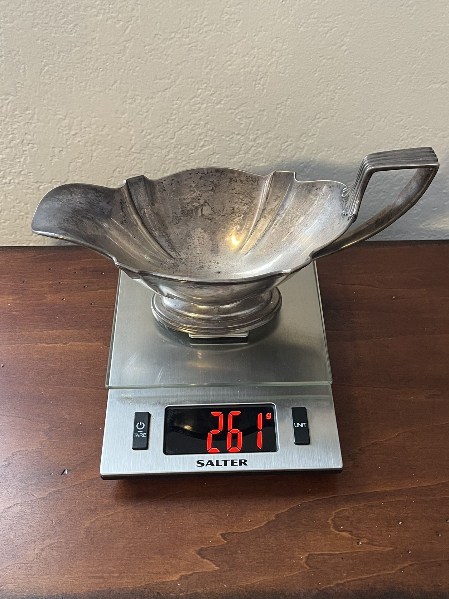 Early Antique Gorham Sterling Silver Gravy Boat 261 Grams