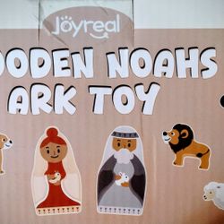 Wooden Noah's Ark Toy Set