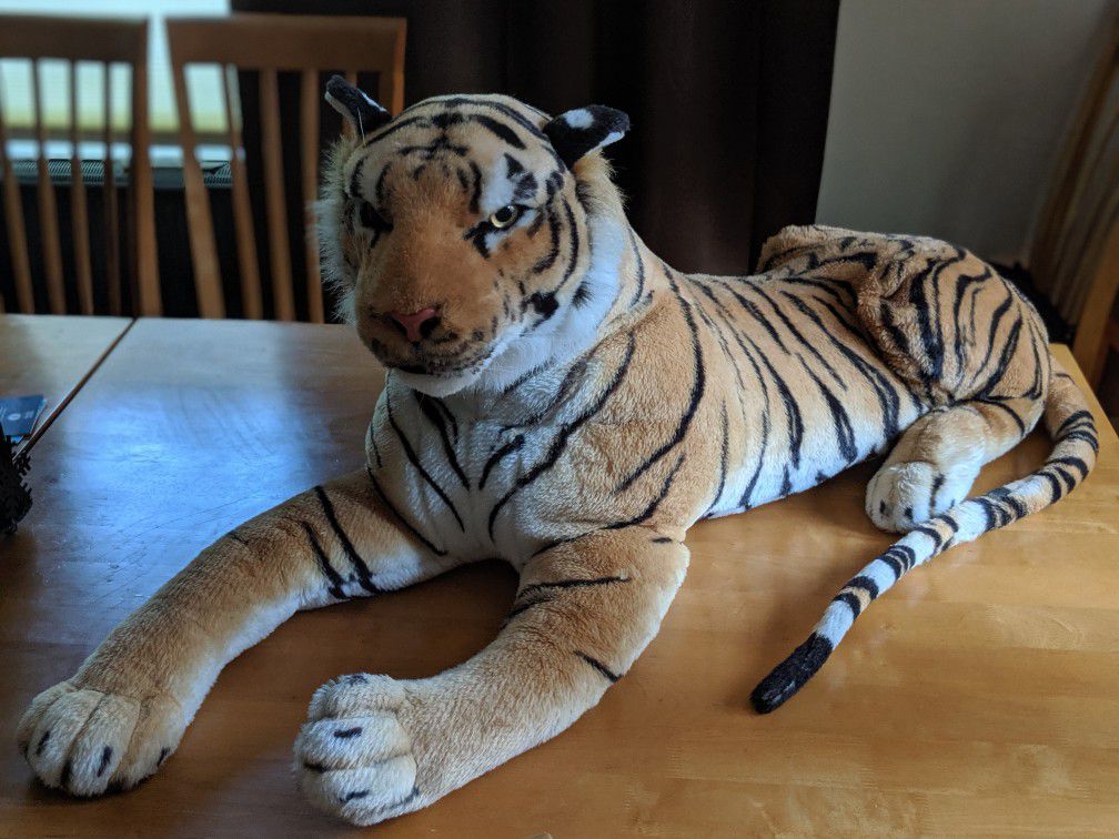 Life Sized Stuffed Tiger