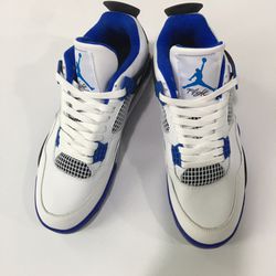 Nike Air Jordan 4 US 7 For Men’s Shoes In White/blue
