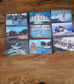 Lot of 9 Cypress Gardens water ski reprints #03