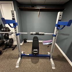 Weight Bench With Bar