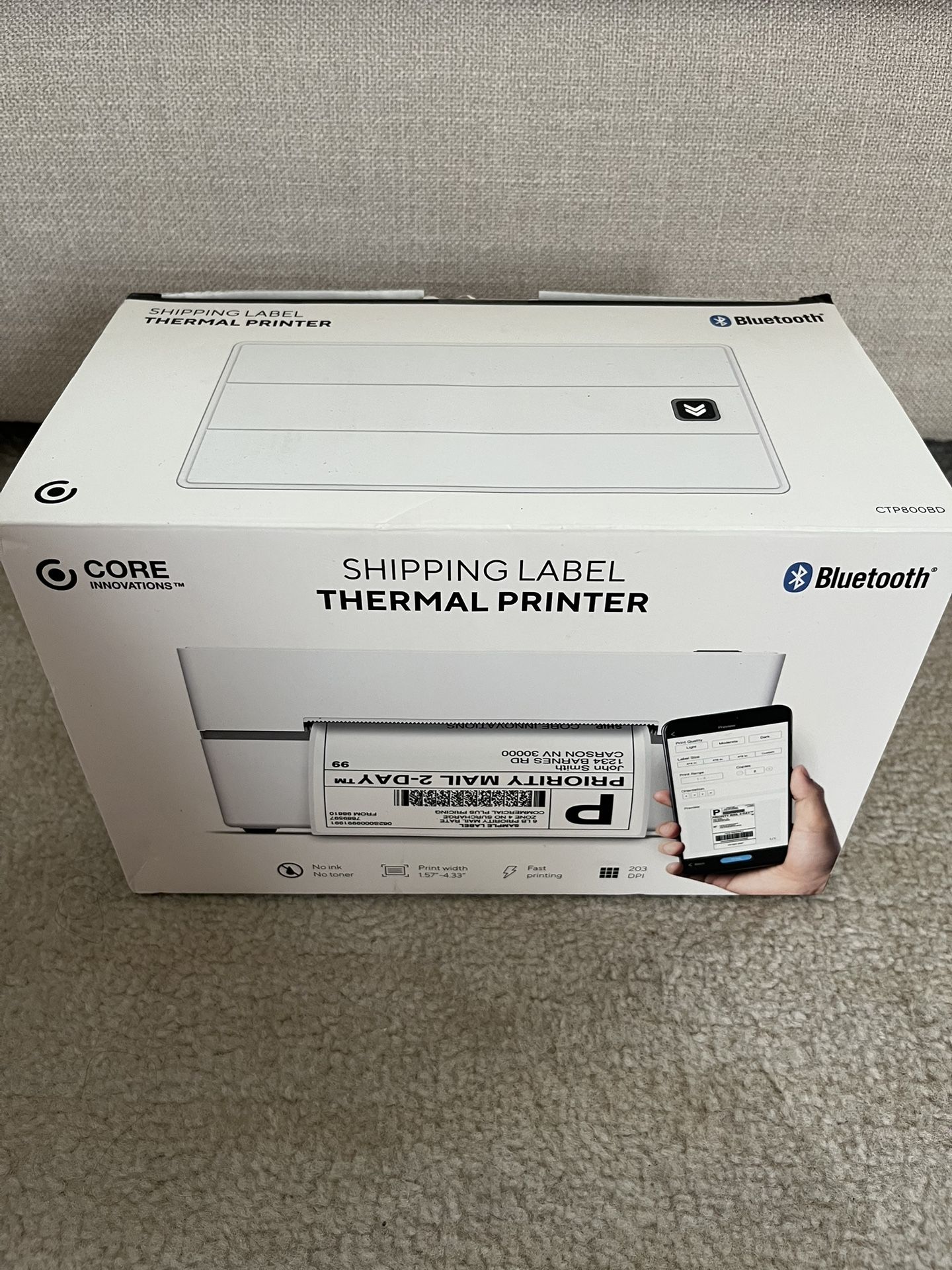 Bluetooth Thermal Shipping Label Printer