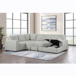 Sectional Pullout Bed Couch Sofa 