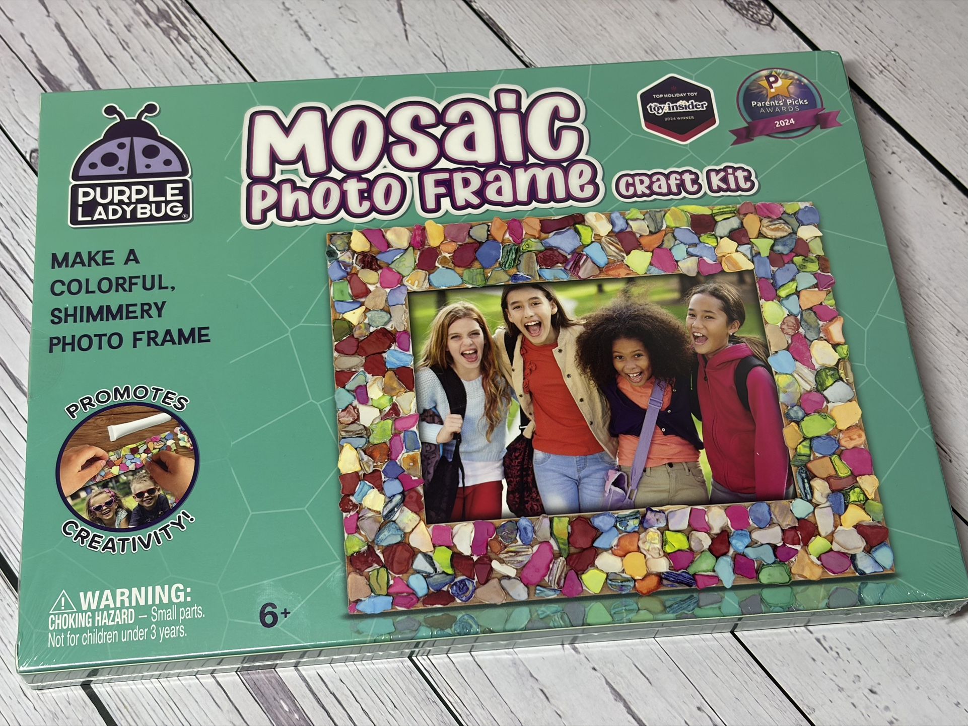 DIY Mosaic Photo Frame Craft Kit for Kids - Fun Crafts for Girls 8-12 6-8, Great Christmas Gift