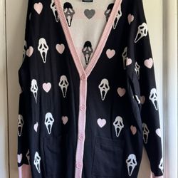 Women’s Ghostface Cardigan scream, cardigan