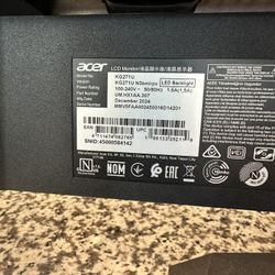 Acer 27” Monitor