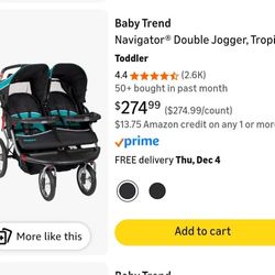Baby Trend Navigator Double Jogger