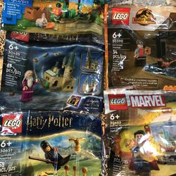 New LEGO Poly Bags. Marvel Harry Potter City J Park