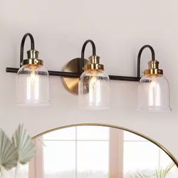 🖤 3-Light Vanity Bathroom Fixture