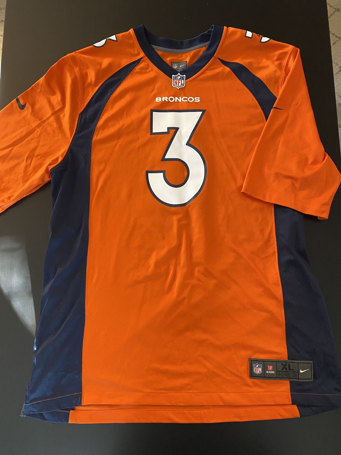 : Nike Russell Wilson Denver Broncos NFL Men's Orange