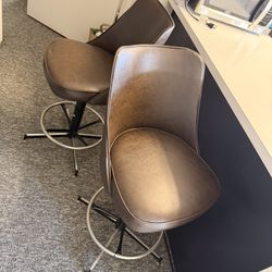 Dark Brown High Stools 