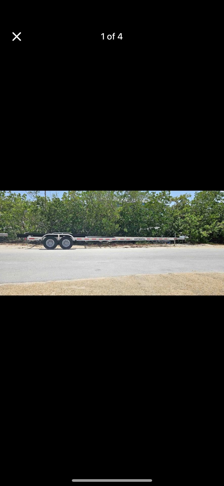 Boat Trailer 14600 Libras Continenral Freno En Los 2 Ejes Como Nuevo Titull En Mano