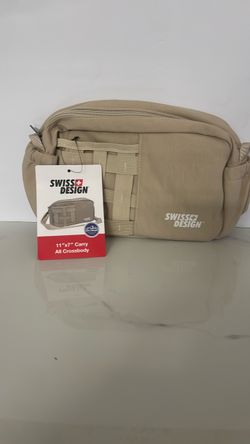 Swiss Design 11x7 Carry All Crossbody Bag