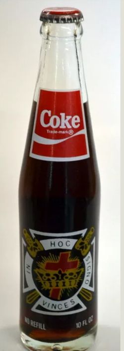 Knights Templar eye foundation Coca Cola bottle (RARE)