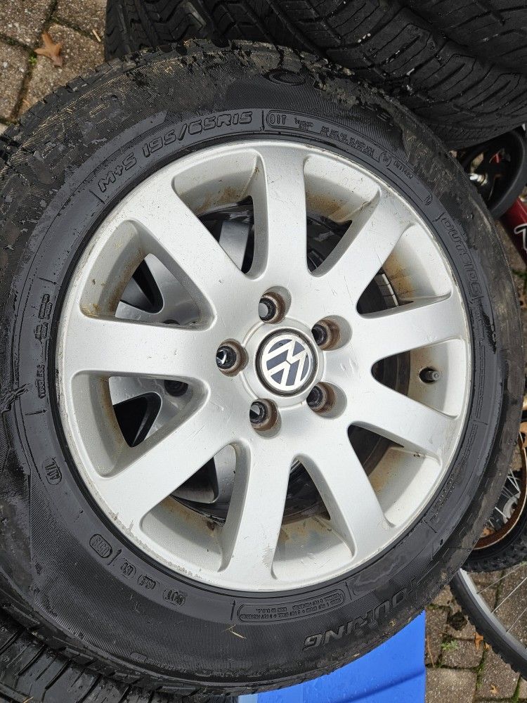 VW Rims with New Tires