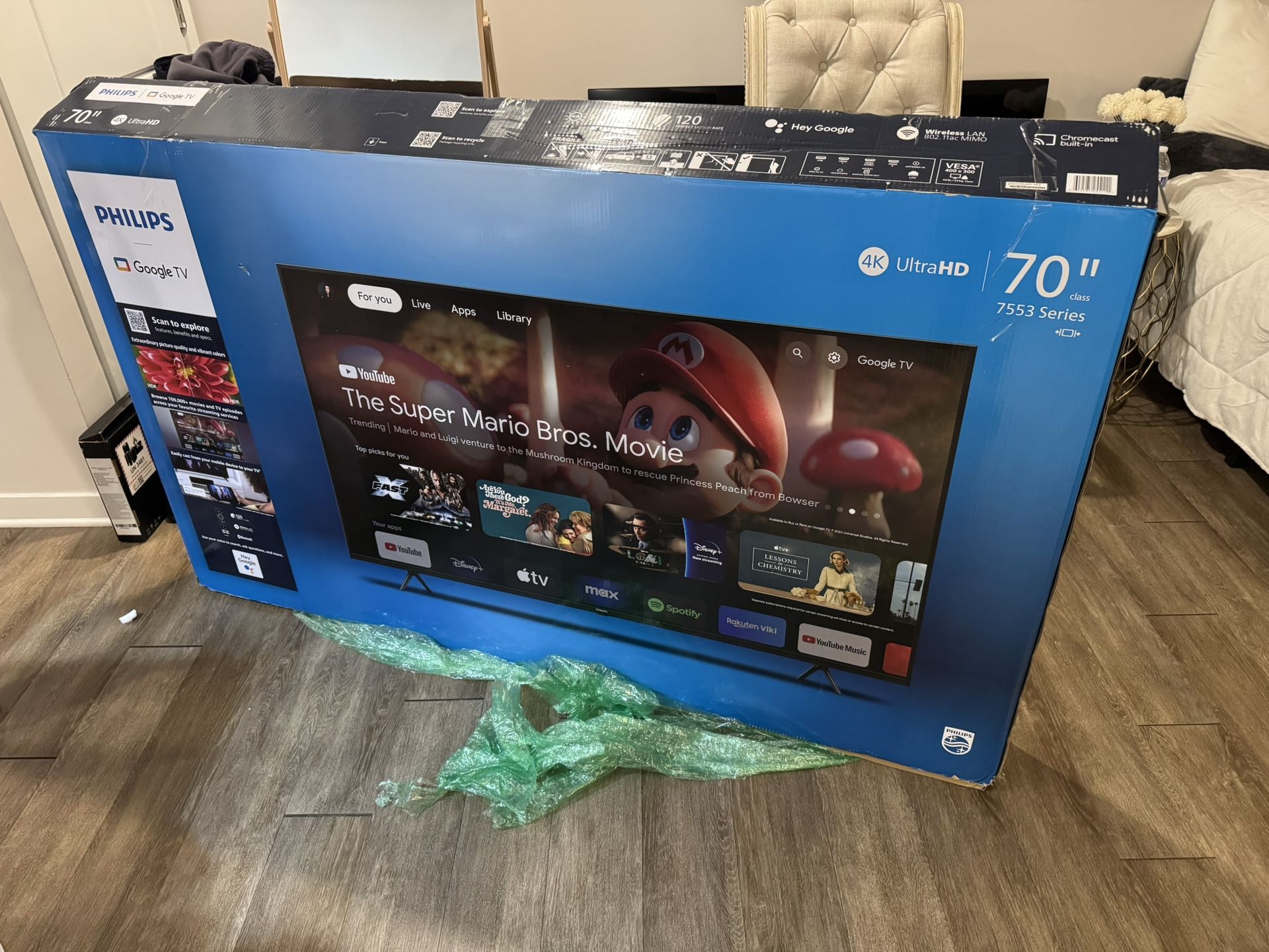 Philips 70” 4K Ultra HD Google TV (7553 Series)