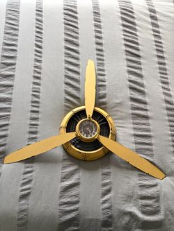 Vintage Airplane Propeller Wall Clock