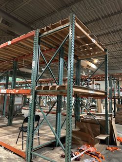 18 sections of Pallet racks
