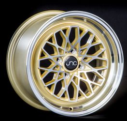 JNC040 Gold Machined Wheels - 15"