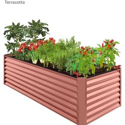 Two (2) Best Choice Products 8x4x2ft Outdoor Metal Raised Garden Beds