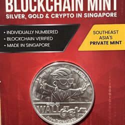 Blockchain Mint Wall Street Bets 1 oz Antiqued Fine Silver Round (.999) • Sealed in Original Mint Blisterpack • Limited Mintage of 1,000