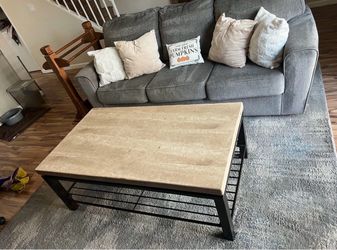 Metal Granite Center Table