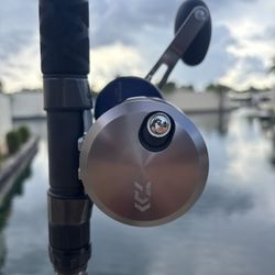  🎣 Preowned Daiwa Saltiga Reel & Like New Daiwa Proteus Boat 7.5FT 10-25LB Rod 🔥 