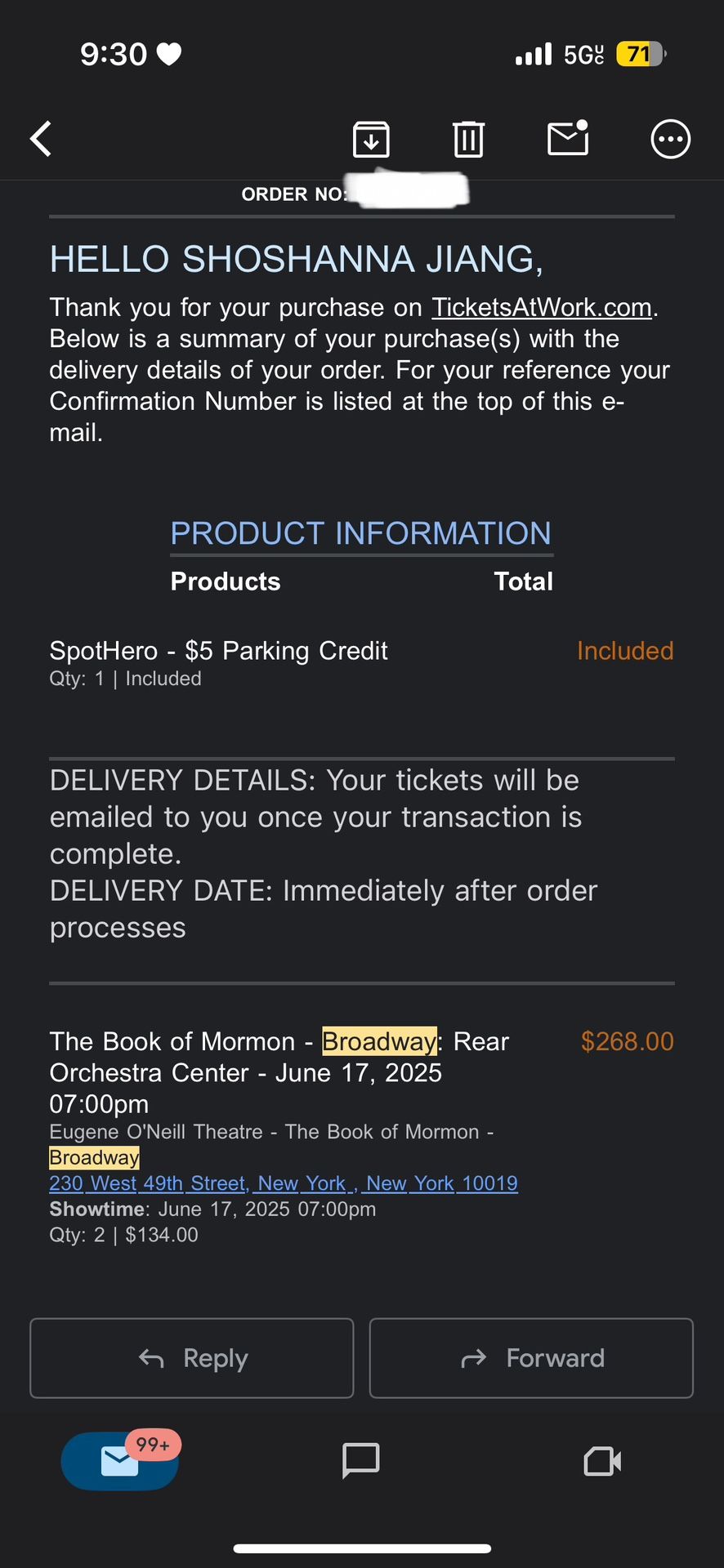 Book Of Mormon Broadway Tickets