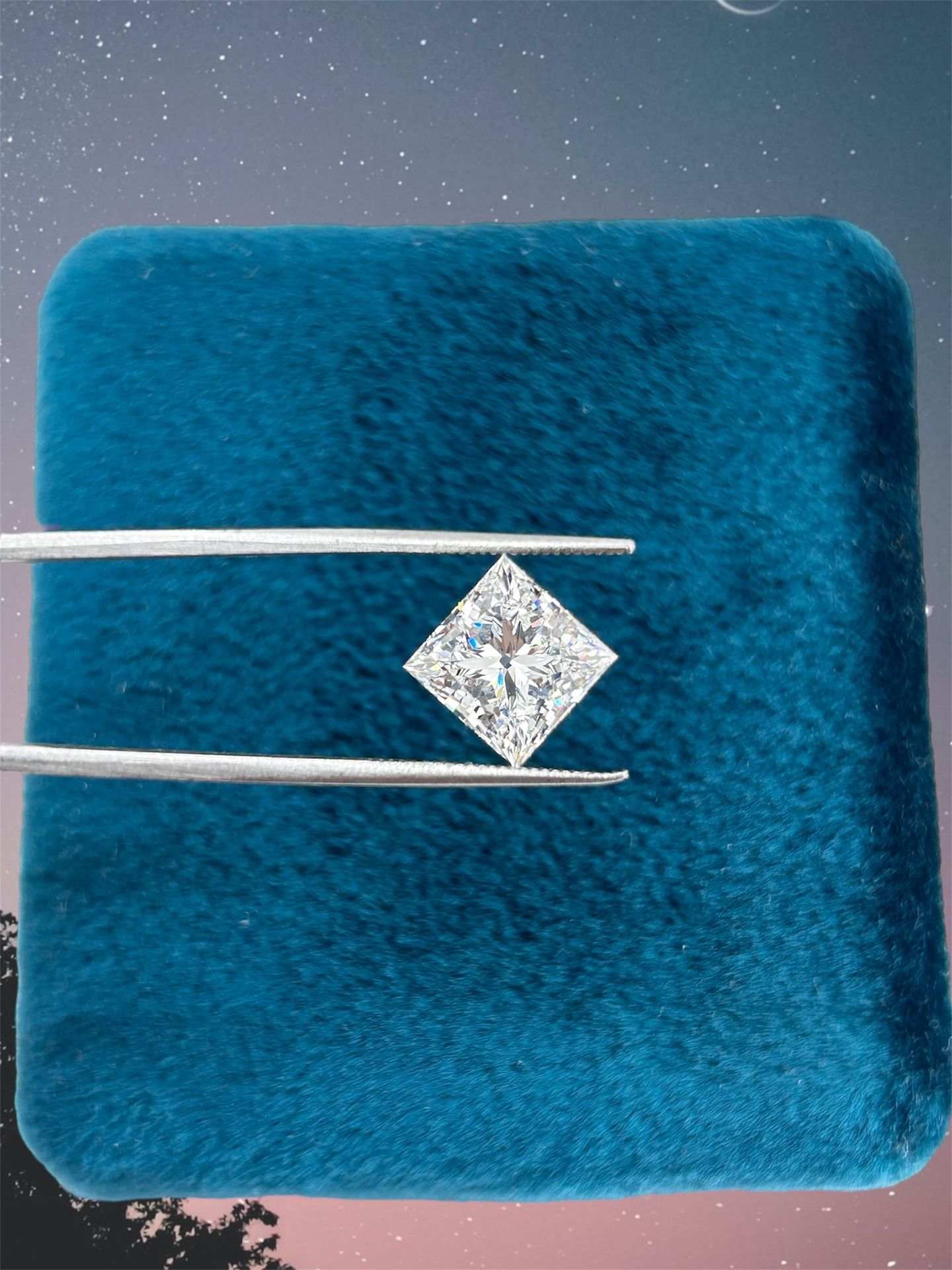 Princess Shape Lab Grown Certified Diamond