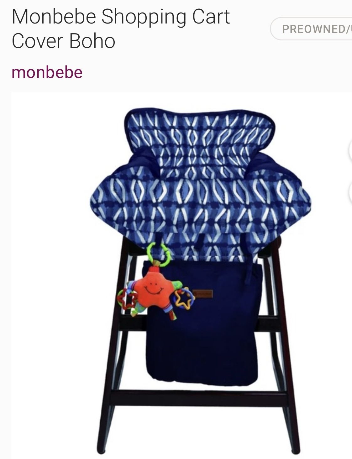 Monbebe Shopping Cart & High Chair Cover