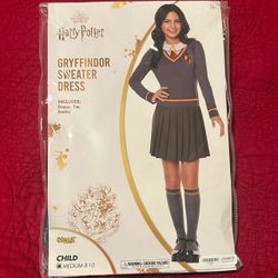 Harry Potter Gryffindor Sweater Dress  Halloween Costume