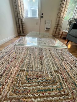 Tempered Glass Coffee Table – Excellent Condition