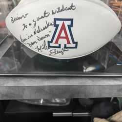 Signed Mike Stoops Football 