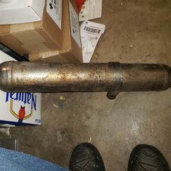 1967 FLH Muffler With Bracket.