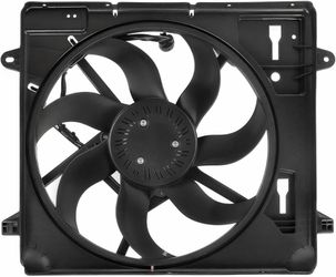 621-601 Cooling Radiator Fan Assembly Fits for 2012-2017 Jeep Wrangler V6 3.6L for 2018-2018 Jeep Wrangler JK V6 3.6L Replaces OE 6 624080