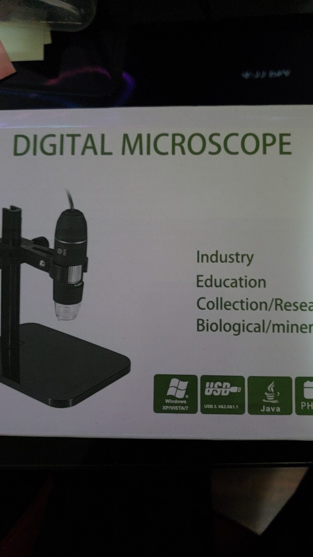 Digital USB Microscope. Windows xp/vista/7 usb 3.0