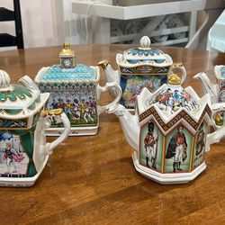 6 Sadler English Teapots 