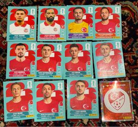 WORLD CUP 2026 PANINI STICKER  TURKEY SOCCER  TEAM. LOT OF 12 STICKERS. BRASIL