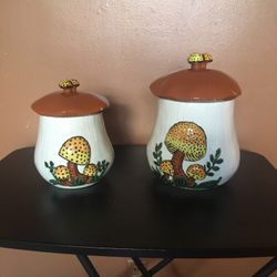  Vintage 1970S Mushroom Cookie Jars