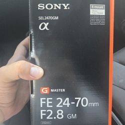 Sony Fe 24-70mm F2.8 Gm E Monut Lens 