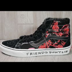 New Vans x Stranger Things Mens Sk8-Hi Reissue Friends Don't Lie shoes 9.5