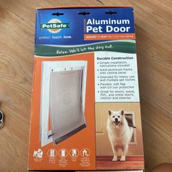 Aluminum pet door for medium pets 1 to 40 pounds
